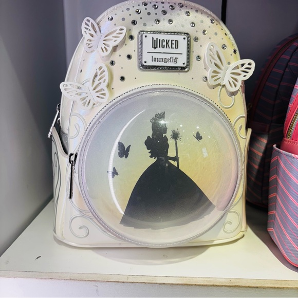 Loungefly Wicked Glinda snow globe Backpack & Wallet with...